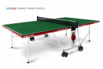 Теннисный стол для помещения Compact Expert Indoor green proven quality 6042-21 s-dostavka - магазин СпортДоставка. Спортивные товары интернет магазин в Рязани 