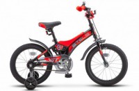 Детский велосипед Stels Jet 16" Z010 черный красный - магазин СпортДоставка. Спортивные товары интернет магазин в Рязани 