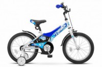Детский велосипед Stels Jet 16" Z010 синий белый - магазин СпортДоставка. Спортивные товары интернет магазин в Рязани 