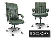 Офисное массажное кресло EGO BOSS EG1001 Малахит в комплектации ELITE натуральная кожа - магазин СпортДоставка. Спортивные товары интернет магазин в Рязани 