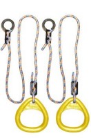 Детские гимнастические кольца треугольные  для ДСК желтые КГ02В - магазин СпортДоставка. Спортивные товары интернет магазин в Рязани 